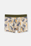 Turuncu Haki Compact Kamuflaj Boxer