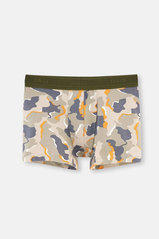 Turuncu Haki Compact Kamuflaj Boxer