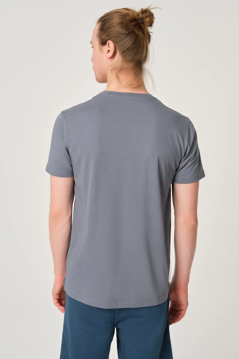 Antrasit V Yaka Erkek T-Shirt