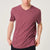 Bordo V Yaka Erkek T-Shirt