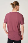 Bordo V Yaka Erkek T-Shirt