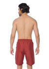 Bordo Micro Orta Düz Erkek Deniz Şortu