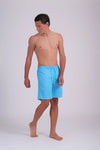 Mavi Micro Orta Düz Erkek Deniz Şortu
