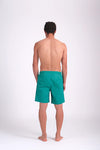 Yeşil Micro Orta Düz Erkek Deniz Şortu