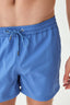 Mavi Micro Kısa Düz Şort