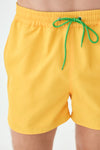 Sarı Micro Kısa Düz Şort