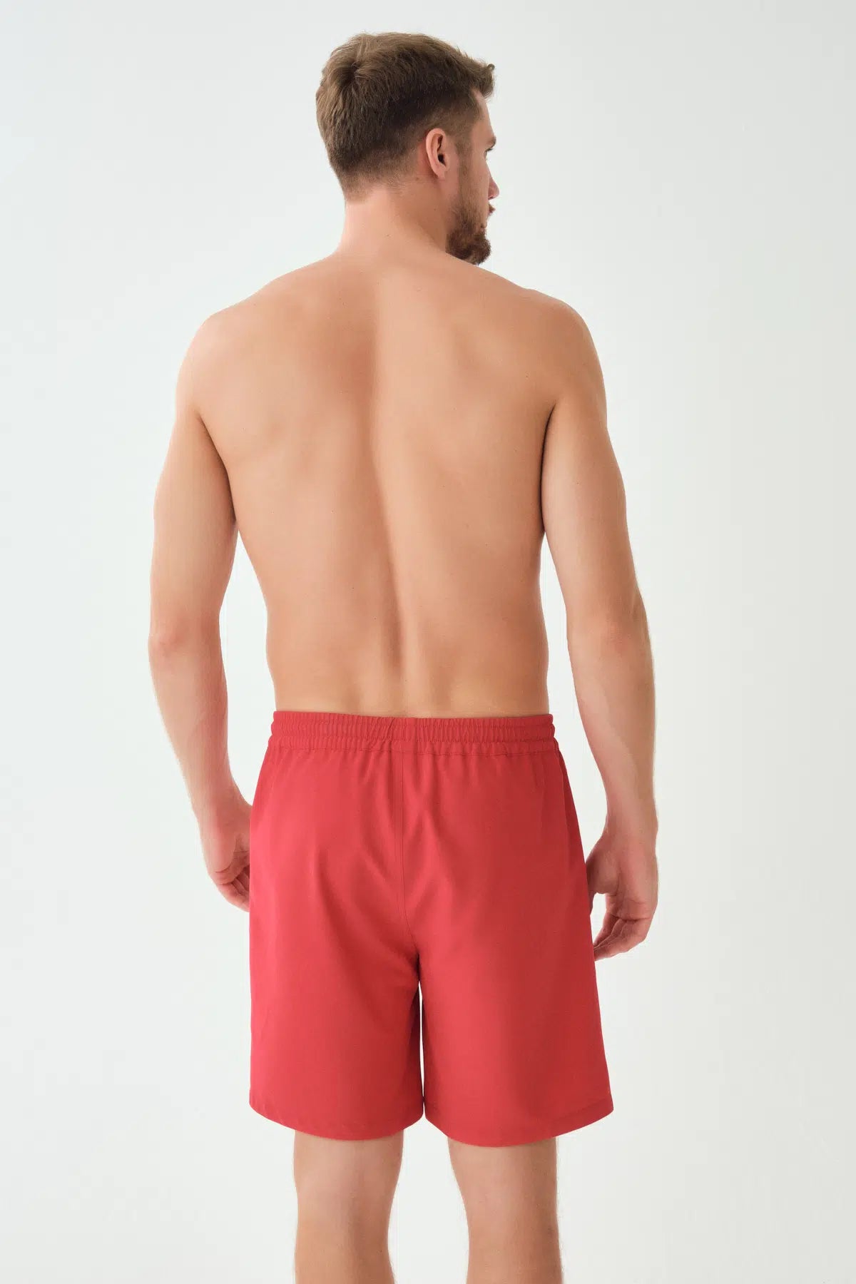 Kırmızı Micro Orta Düz Şort