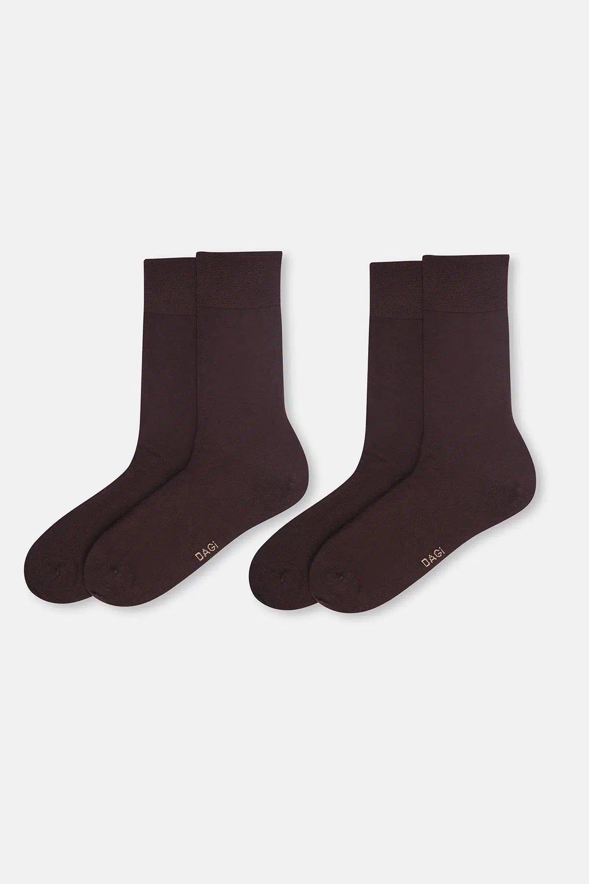 Kahve 2'Li Modal Erkek Çorap