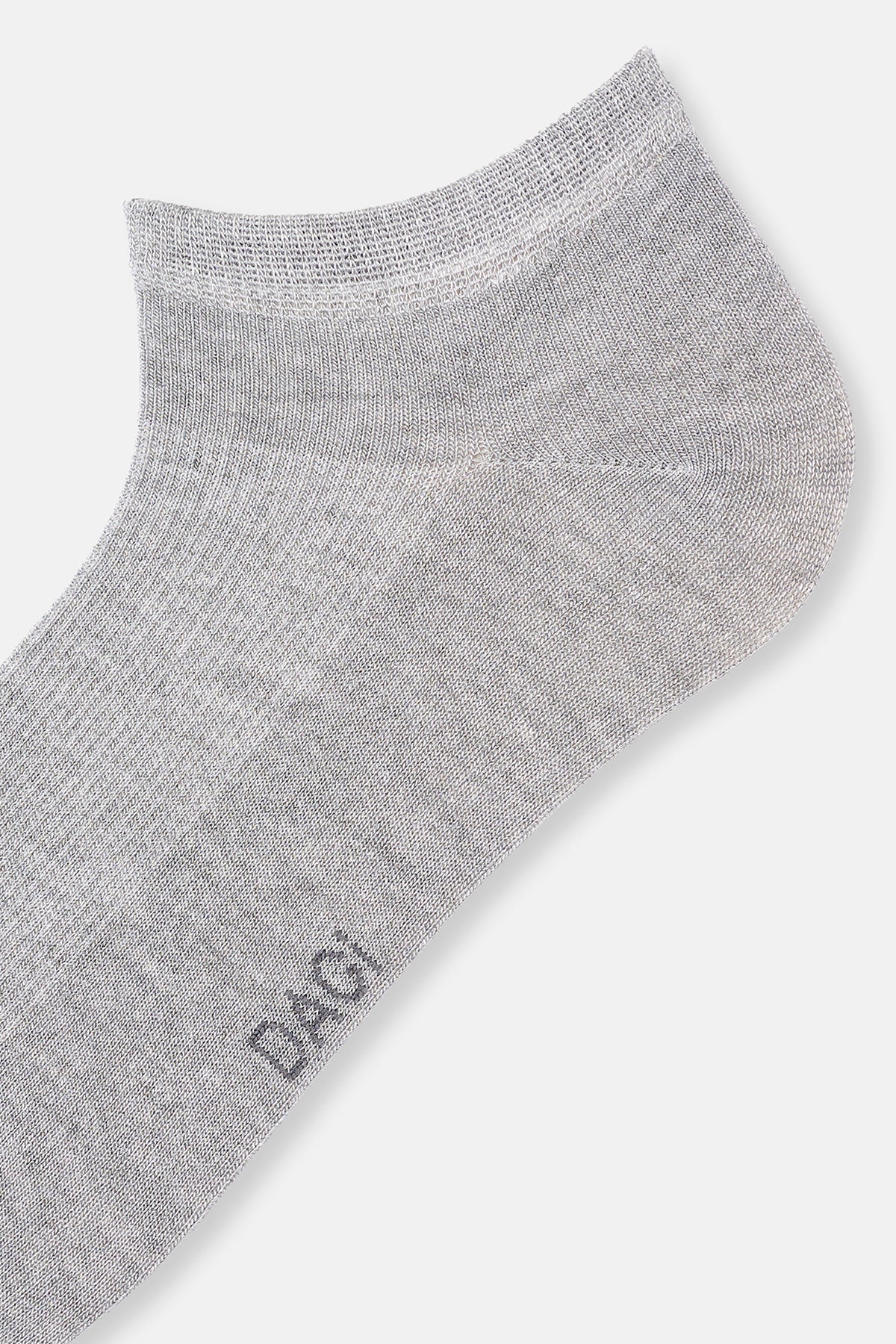 Gri Melanj Bambu Patik Erkek Çorap