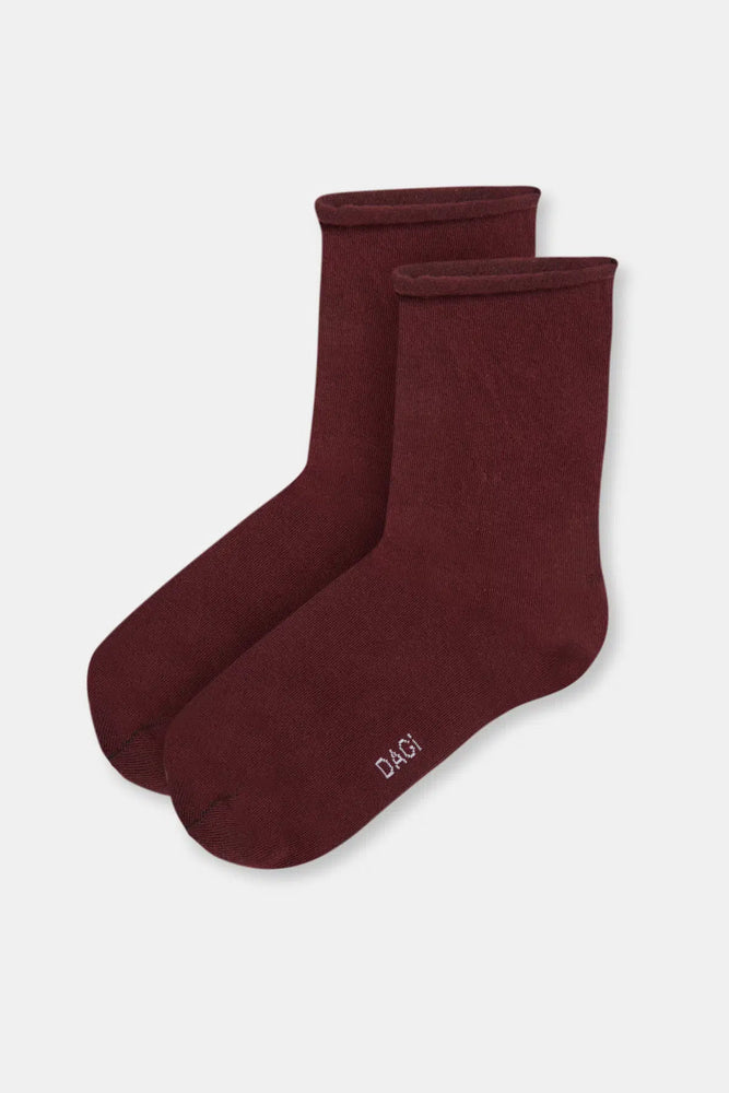 Bordo Bambu Patik Erkek Çorap