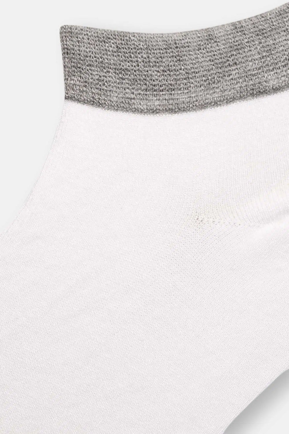 Beyaz Erkek 2'Li Patik Çorap