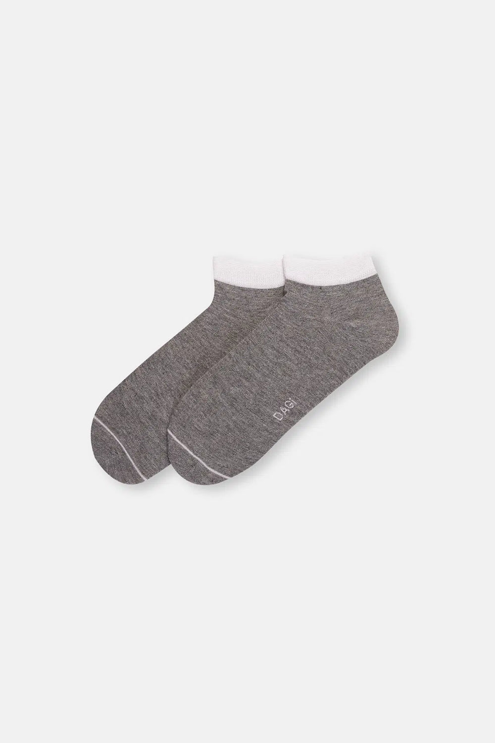 Gri Erkek 2'Li Patik Çorap