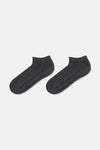 ANTRASIT MELANJ-GRI MELANJ-SİYAH Erkek Pamuklu Patik Çorap 3'lü