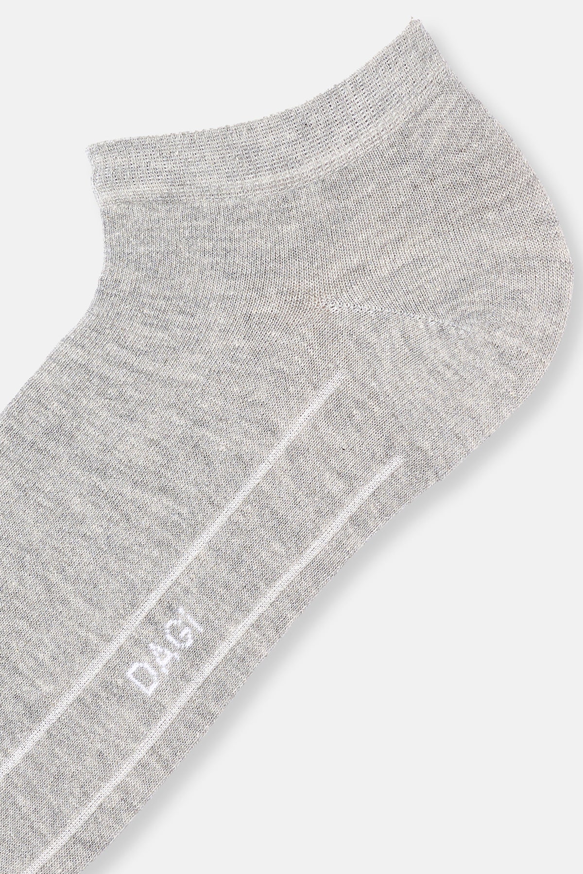 ANTRASIT MELANJ-GRI MELANJ-SİYAH Erkek Pamuklu Patik Çorap 3'lü