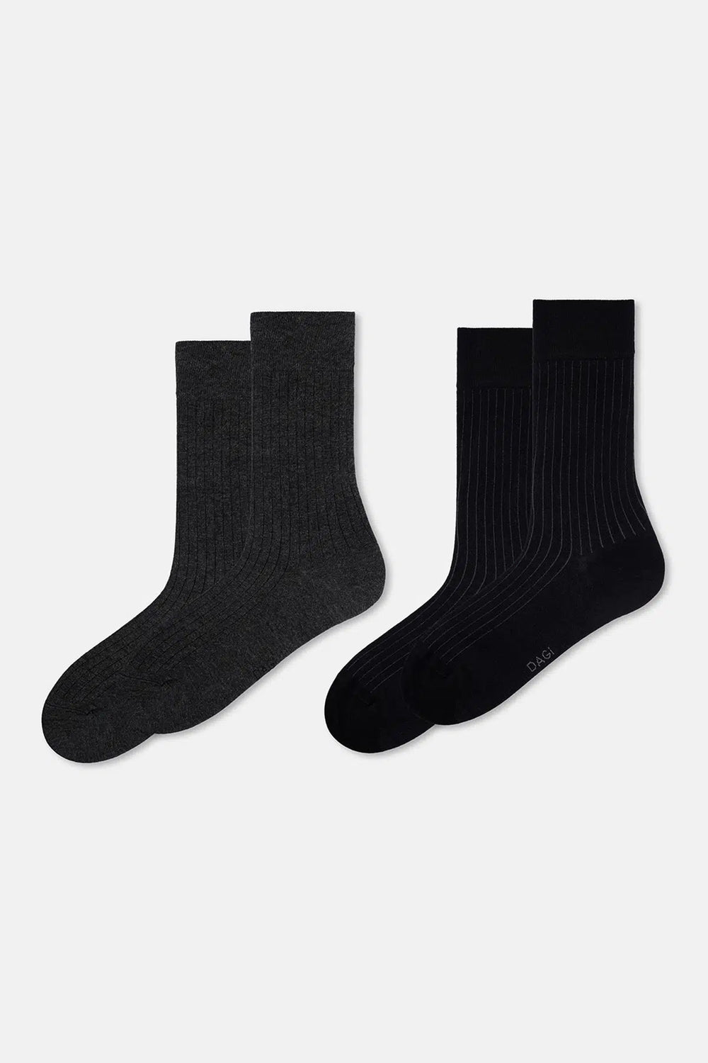 ERKEK 2'Lİ  ÇİZGİ DESEN BAMBU ÇORAP