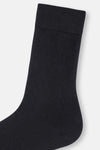 Siyah Erkek Pamuklu Uzun Konç Çorap