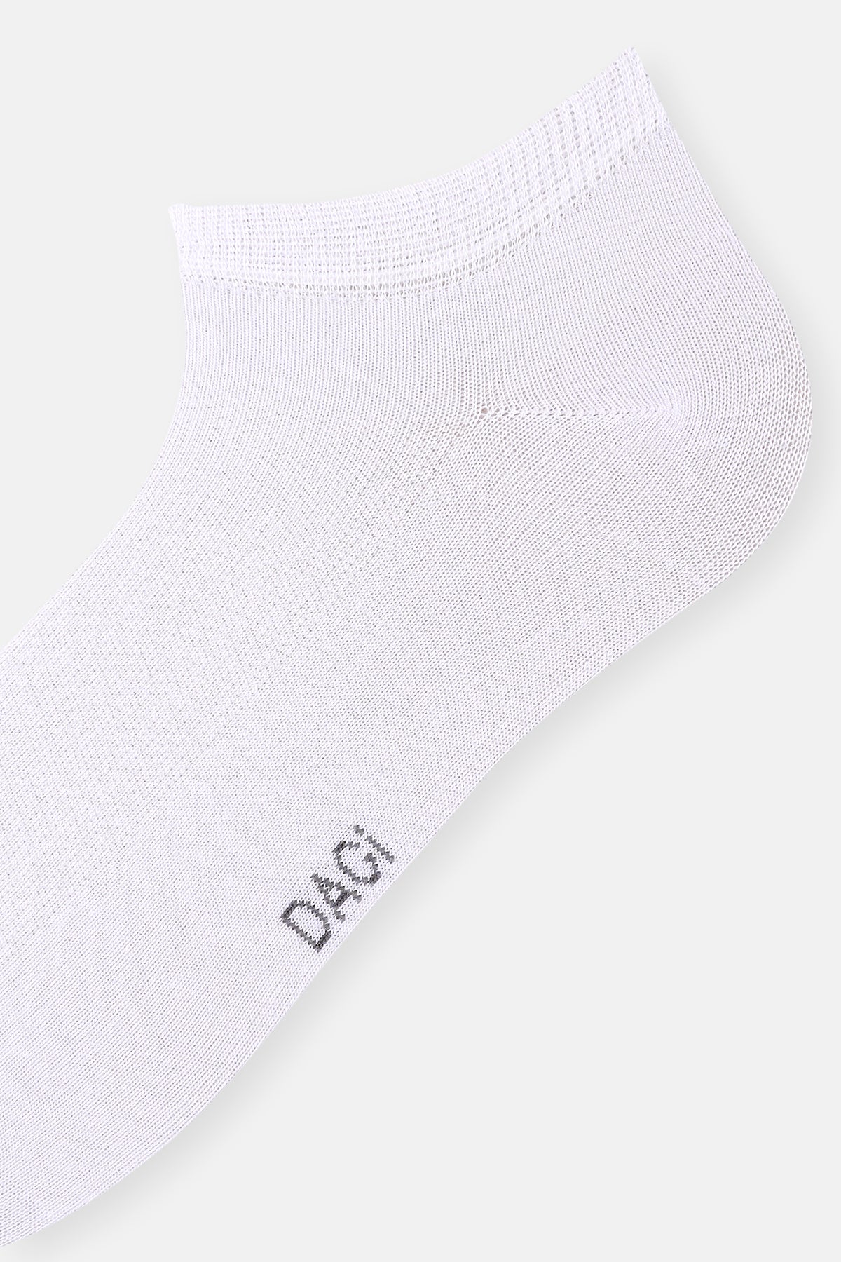 Beyaz Erkek Bambu Patik Çorap 2'Li