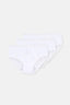 Beyaz 3'lü Penye Kız Çocuk Slip Külot