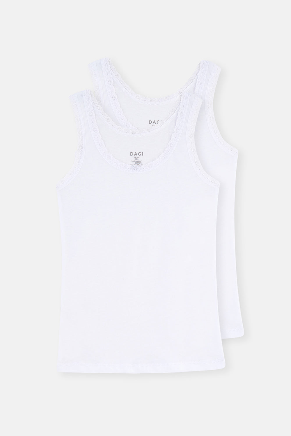 Beyaz 2'li Penye Kız Çocuk Atlet