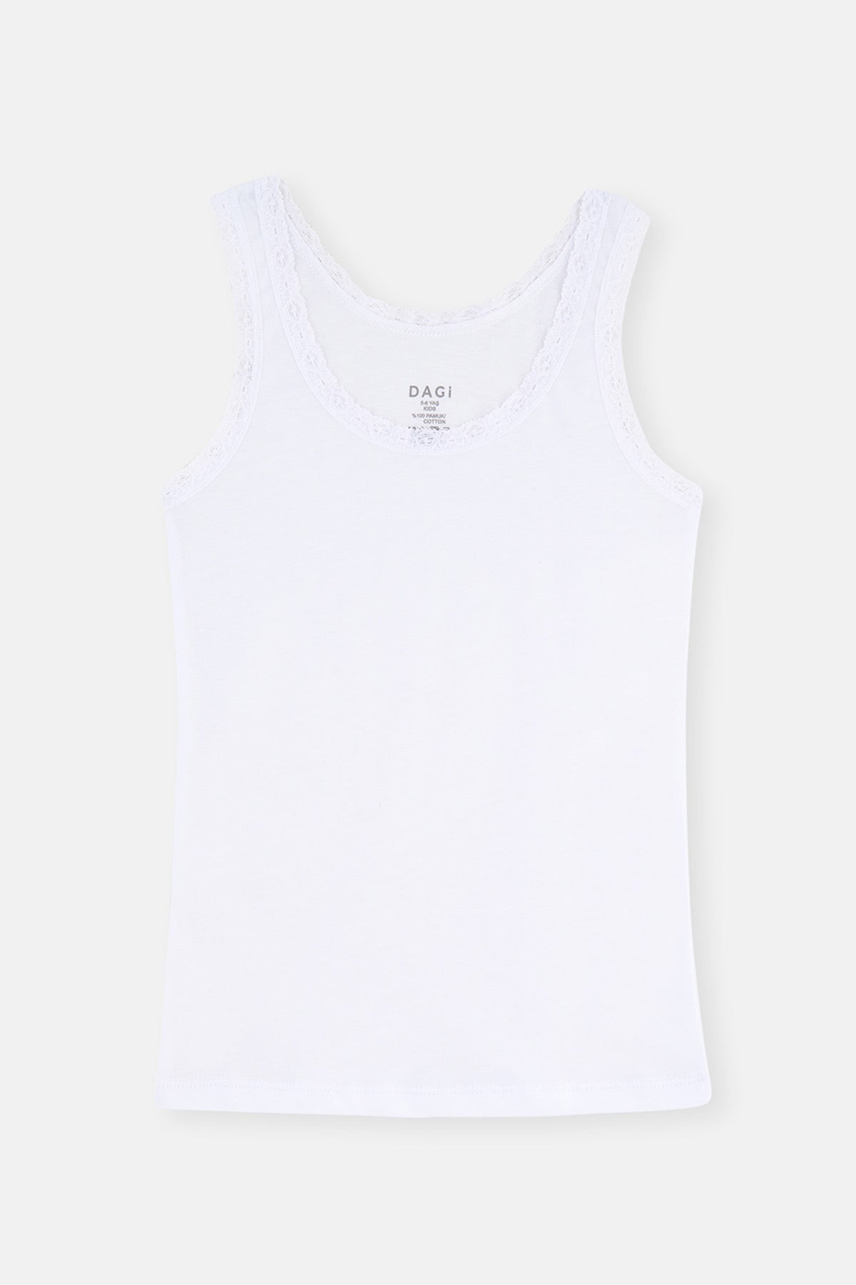 Beyaz 2'li Penye Kız Çocuk Atlet