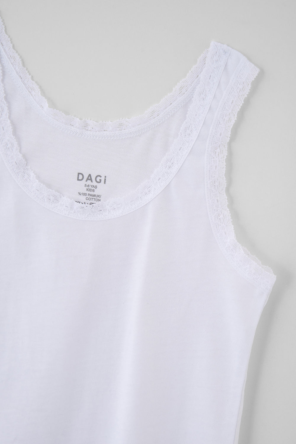 Beyaz 2'li Penye Kız Çocuk Atlet