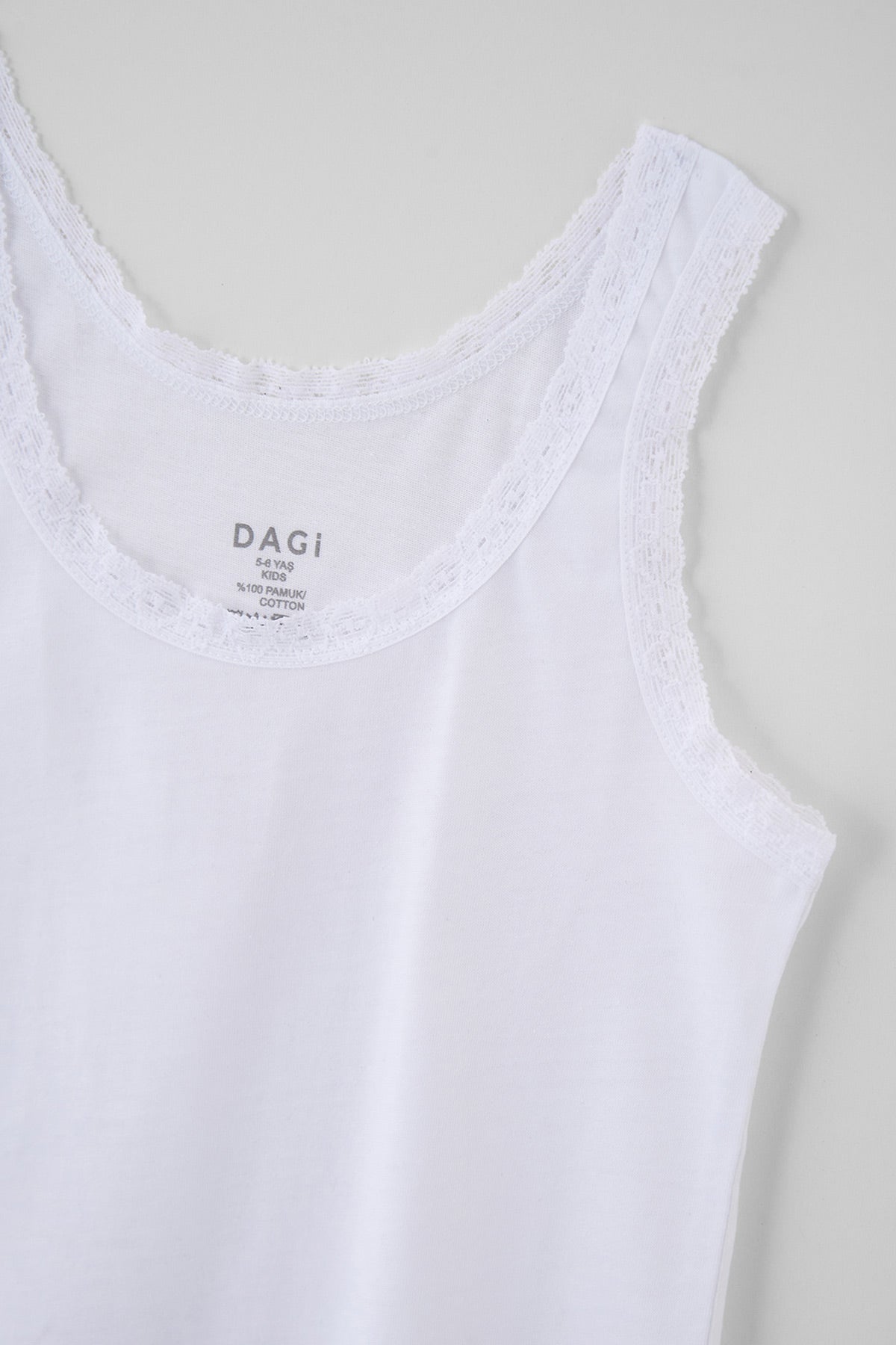 Beyaz 2'li Penye Kız Çocuk Atlet