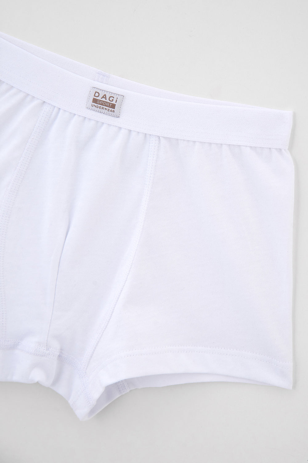 Beyaz Erkek Çocuk Penye 2'li Boxer