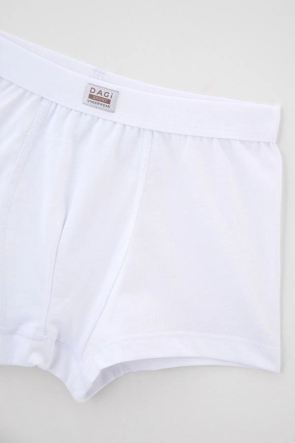 Beyaz Erkek Çocuk Penye 2'li Boxer