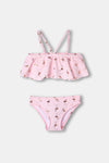 Pembe Kız Çocuk Bikini Takımı